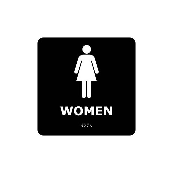 Graphic Braille Sign - Women - Black